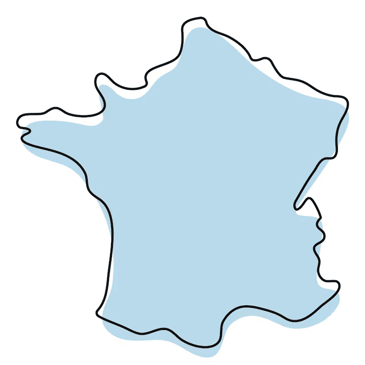 Carte de France - Couverture nationale